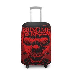 Чехол для чемодана 3D с принтом Bring Me the Horizon в Петрозаводске, 86% полиэфир, 14% спандекс | двустороннее нанесение принта, прорези для ручек и колес | bmth | metal | music | official | rca records label | rock | sempiternal | video | британская | группа | дэткор | поп | рок