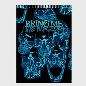 Скетчбук с принтом Bring Me the Horizon в Петрозаводске, 100% бумага
 | 48 листов, плотность листов — 100 г/м2, плотность картонной обложки — 250 г/м2. Листы скреплены сверху удобной пружинной спиралью | bmth | metal | music | official | rca records label | rock | sempiternal | video | британская | группа | дэткор | поп | рок