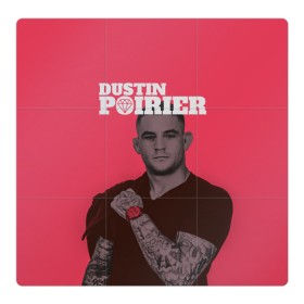 Магнитный плакат 3Х3 с принтом Dustin Poirier в Петрозаводске, Полимерный материал с магнитным слоем | 9 деталей размером 9*9 см | 