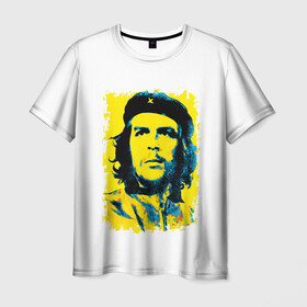 Мужская футболка 3D с принтом Че Гевара в Петрозаводске, 100% полиэфир | прямой крой, круглый вырез горловины, длина до линии бедер | Тематика изображения на принте: ernesto guevara | голова | известный | куба | личность | популярный | революционер | революция | че | че гевара | человек | эрнесто