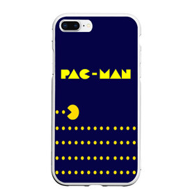 Чехол для iPhone 7Plus/8 Plus матовый с принтом PAC-MAN в Петрозаводске, Силикон | Область печати: задняя сторона чехла, без боковых панелей | 1980 | game | ghostbusters | pac man | игра | монстры | охотники за привидениями | пэкмен | уровень | ход