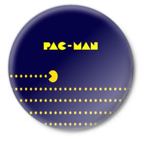 Значок с принтом PAC-MAN в Петрозаводске,  металл | круглая форма, металлическая застежка в виде булавки | Тематика изображения на принте: 1980 | game | ghostbusters | pac man | игра | монстры | охотники за привидениями | пэкмен | уровень | ход