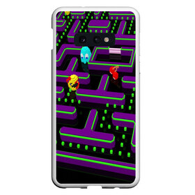 Чехол для Samsung S10E с принтом PAC-MAN 3D в Петрозаводске, Силикон | Область печати: задняя сторона чехла, без боковых панелей | 1980 | game | ghostbusters | pac man | игра | монстры | охотники за привидениями | пэкмен | уровень | ход