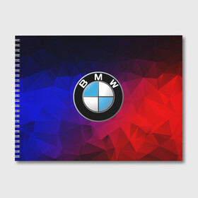 Альбом для рисования с принтом BMW NEON в Петрозаводске, 100% бумага
 | матовая бумага, плотность 200 мг. | bmw | bmw motorsport | bmw performance | carbon | m | motorsport | performance | sport | бмв | карбон | моторспорт | спорт