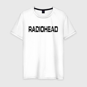 Мужская футболка хлопок с принтом Radiohead в Петрозаводске, 100% хлопок | прямой крой, круглый вырез горловины, длина до линии бедер, слегка спущенное плечо. | radiohead | thomas edward yorke | альтернативный рок | арт рок | джонни гринвуд | инди рок | колин гринвуд | том йорк | фил селуэй | эд о’брайен | экспериментальный рок | электронная музыка