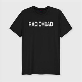 Мужская футболка хлопок Slim с принтом Radiohead в Петрозаводске, 92% хлопок, 8% лайкра | приталенный силуэт, круглый вырез ворота, длина до линии бедра, короткий рукав | radiohead | thomas edward yorke | альтернативный рок | арт рок | джонни гринвуд | инди рок | колин гринвуд | том йорк | фил селуэй | эд о’брайен | экспериментальный рок | электронная музыка