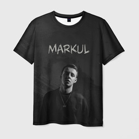 Мужская футболка 3D с принтом MARKUL в Петрозаводске, 100% полиэфир | прямой крой, круглый вырез горловины, длина до линии бедер | depression | gang | great | green | markul | park | маркул