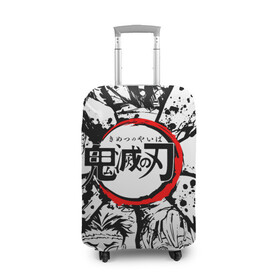 Чехол для чемодана 3D с принтом KIMETSU NO YAIBA в Петрозаводске, 86% полиэфир, 14% спандекс | двустороннее нанесение принта, прорези для ручек и колес | demon slayer | kimetsu no yaiba | nezuko | shinobu | slayer | tanjiro | zenitsu | гию томиока | зенитцу | иноске хашибира | клинок рассекающий демонов | незуко | танджиро | шинобу кочо