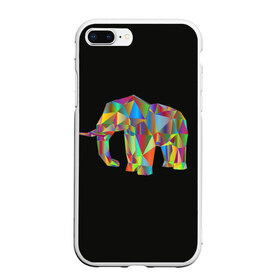 Чехол для iPhone 7Plus/8 Plus матовый с принтом Слон в Петрозаводске, Силикон | Область печати: задняя сторона чехла, без боковых панелей | elephant | индия | мозаика | слоник | хобот