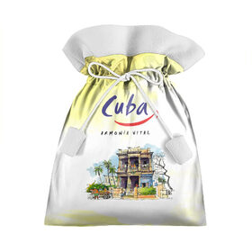 Подарочный 3D мешок с принтом Куба в Петрозаводске, 100% полиэстер | Размер: 29*39 см | cuba | карибы | куба | лето | пальмы | путешествия | солнце | туризм