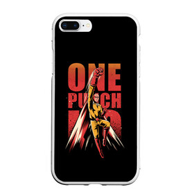 Чехол для iPhone 7Plus/8 Plus матовый с принтом ONE-PUNCH MAN в Петрозаводске, Силикон | Область печати: задняя сторона чехла, без боковых панелей | one punch man | onepunchman | oppai | saitama | ван панч мен | ванпанчмен | макото миядзаки | сайтама | человек один удар