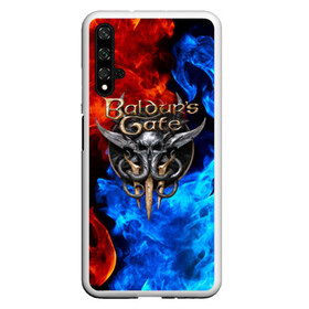 Чехол для Honor 20 с принтом BALDUR`S GATE в Петрозаводске, Силикон | Область печати: задняя сторона чехла, без боковых панелей | baldur s | baldur s gate | baldur s gate 3 | demons | knights | monsters | балдур | демоны | игры | монстры | рыцари