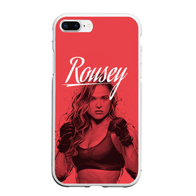 Чехол для iPhone 7Plus/8 Plus матовый с принтом Ronda Rousey в Петрозаводске, Силикон | Область печати: задняя сторона чехла, без боковых панелей | mma | ronda rousey | rowdy | ufc | мма | ронда роузи