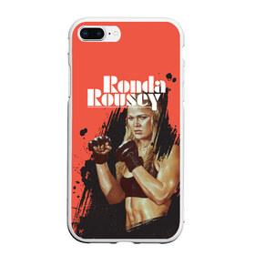 Чехол для iPhone 7Plus/8 Plus матовый с принтом Ronda Rousey в Петрозаводске, Силикон | Область печати: задняя сторона чехла, без боковых панелей | mma | ronda rousey | rowdy | ufc | мма | ронда роузи