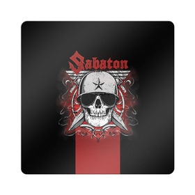 Магнит виниловый Квадрат с принтом Sabaton Army Skull в Петрозаводске, полимерный материал с магнитным слоем | размер 9*9 см, закругленные углы | battle metal | sabaton | военный рок | йоаким броден | крис рёланд | пар сундстрём | рок | рок группа | хэви метал | шведская группа | шведский рок