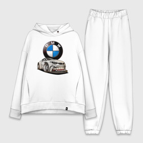 Женский костюм хлопок Oversize с принтом BMW оскал в Петрозаводске,  |  | bmw | car | germany | grin | jaw | power | sketch | teeth | автомобиль | бмв | германия | зубы | мощь | оскал | пасть | эскиз