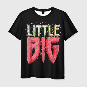 Мужская футболка 3D с принтом Little Big в Петрозаводске, 100% полиэфир | прямой крой, круглый вырез горловины, длина до линии бедер | 20 | 2020 | big | eurovision | little | music | биг | бузова | евровидение | ильич | литл | музыка