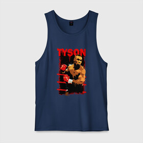 Мужская майка хлопок с принтом TYSON в Петрозаводске, 100% хлопок |  | art | box | fighter | iron | mike tyson | punch | rocky | sport | арт | боец | бокс | железный | й | канаты | майк тайсон | парню | перчатки | прикольная | ринг | рокки | спорт | тайсон | удар | человек | чемпион