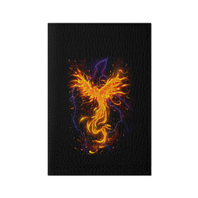 Обложка для паспорта матовая кожа с принтом Phoenix в Петрозаводске, натуральная матовая кожа | размер 19,3 х 13,7 см; прозрачные пластиковые крепления | Тематика изображения на принте: beast | bird | creature | fire | flame | myth | mythical | phoenix | space | зверь | космос | миф | мифические | мифическое | огонь | пламя | птица | существо | феникс