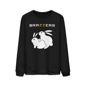 Мужской свитшот хлопок с принтом Brazzers в Петрозаводске, 100% хлопок |  | brazzers | а | бразерс | браззерс | братья | зайцы | звезда | кролики | надпись | прикол | проно хуб | сайт | 