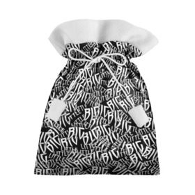 Подарочный 3D мешок с принтом Little Big в Петрозаводске, 100% полиэстер | Размер: 29*39 см | littlebig | skibidi | биг | большой | литл | литлбиг | лого | маленький | паттрен | скибиди | черно белый