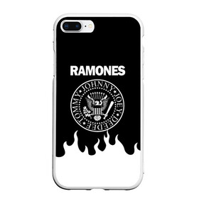 Чехол для iPhone 7Plus/8 Plus матовый с принтом RAMONES в Петрозаводске, Силикон | Область печати: задняя сторона чехла, без боковых панелей | america | ramones | rock | usa | америка | джонни рамон | джоуи рамон | ди ди рамон | клем бурк | кристофер уорд | марки рамон | рамоунз | ричи рамон | рок | сша | томми рамон