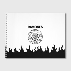 Альбом для рисования с принтом RAMONES в Петрозаводске, 100% бумага
 | матовая бумага, плотность 200 мг. | america | ramones | rock | usa | америка | джонни рамон | джоуи рамон | ди ди рамон | клем бурк | кристофер уорд | марки рамон | рамоунз | ричи рамон | рок | сша | томми рамон