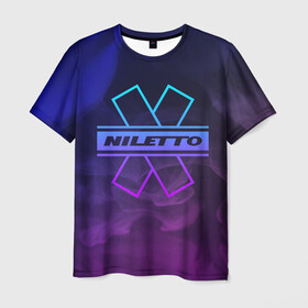 Мужская футболка 3D с принтом NILETTO | НИЛЕТТО (Z) в Петрозаводске, 100% полиэфир | прямой крой, круглый вырез горловины, длина до линии бедер | niletto | rnb | любимка | нилето | нилетто | поп | прытков | рнб | хип хоп