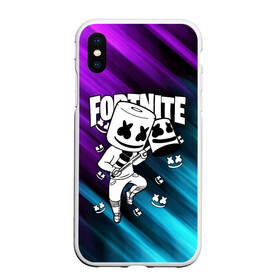 Чехол для iPhone XS Max матовый с принтом FORTNITE X MARSHMELLO в Петрозаводске, Силикон | Область печати: задняя сторона чехла, без боковых панелей | fortnite | fortnite 2 | fortnite x | ikonik | marshmello | ninja | ninja streamer | иконик | маршмелло | ниндзя | фортнайт | фортнайт 2 | фортнайт глава 2