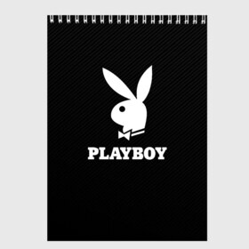 Скетчбук с принтом PLAYBOY в Петрозаводске, 100% бумага
 | 48 листов, плотность листов — 100 г/м2, плотность картонной обложки — 250 г/м2. Листы скреплены сверху удобной пружинной спиралью | Тематика изображения на принте: brand | brazzers | faketaxi | hub | mode | playboy | бразерс | бренд | мода | фейк такси