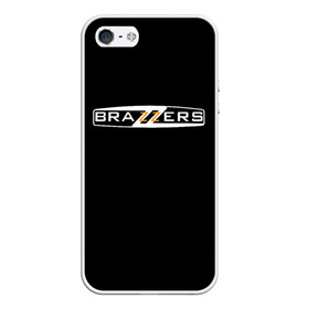 Чехол для iPhone 5/5S матовый с принтом BRAZZERS в Петрозаводске, Силикон | Область печати: задняя сторона чехла, без боковых панелей | brand | brazzers | fake taxi | faketaxi | hub | mode | playboy | бразерс | бренд | мода | фейк такси