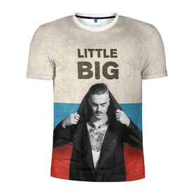 Мужская футболка 3D спортивная с принтом Little Big в Петрозаводске, 100% полиэстер с улучшенными характеристиками | приталенный силуэт, круглая горловина, широкие плечи, сужается к линии бедра | little big | евровидение