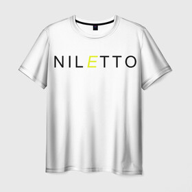 Мужская футболка 3D с принтом NILETTO в Петрозаводске, 100% полиэфир | прямой крой, круглый вырез горловины, длина до линии бедер | любимка | нилето | нилетто | хаски