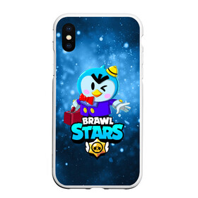 Чехол для iPhone XS Max матовый с принтом BRAWL STARS MR P в Петрозаводске, Силикон | Область печати: задняя сторона чехла, без боковых панелей | 8 bit | 8 бит | bibi | brawl stars | crow | el brown | leon | leon shark | max | mr.p | sally leon | shark | stars | virus | werewolf | акула | биби | вирус | ворон | леон | оборотень | пингвин