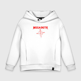 Детское худи Oversize хлопок с принтом Megadeth в Петрозаводске, френч-терри — 70% хлопок, 30% полиэстер. Мягкий теплый начес внутри —100% хлопок | боковые карманы, эластичные манжеты и нижняя кромка, капюшон на магнитной кнопке | dave mustaine | megadeth | music | rock | дирк вербурен | дэвид эллефсон | дэйв мастейн | кико лоурейро | мегадеф | музыка | рок | трэш метал | хард рок | хеви метал