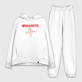 Женский костюм хлопок Oversize с принтом Megadeth в Петрозаводске,  |  | dave mustaine | megadeth | music | rock | дирк вербурен | дэвид эллефсон | дэйв мастейн | кико лоурейро | мегадеф | музыка | рок | трэш метал | хард рок | хеви метал