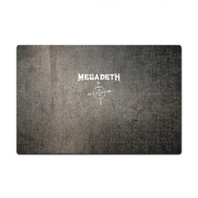 Пазл магнитный 126 элементов с принтом Megadeth в Петрозаводске, полимерный материал с магнитным слоем | 126 деталей, размер изделия —  180*270 мм | dave mustaine | megadeth | music | rock | дирк вербурен | дэвид эллефсон | дэйв мастейн | кико лоурейро | мегадеф | музыка | рок | трэш метал | хард рок | хеви метал