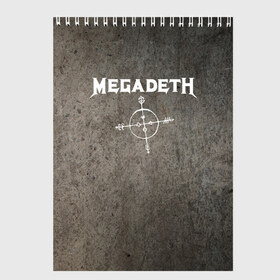 Скетчбук с принтом Megadeth в Петрозаводске, 100% бумага
 | 48 листов, плотность листов — 100 г/м2, плотность картонной обложки — 250 г/м2. Листы скреплены сверху удобной пружинной спиралью | dave mustaine | megadeth | music | rock | дирк вербурен | дэвид эллефсон | дэйв мастейн | кико лоурейро | мегадеф | музыка | рок | трэш метал | хард рок | хеви метал