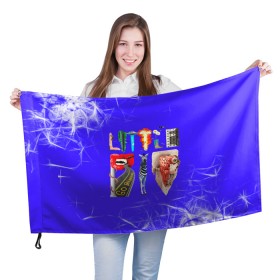 Флаг 3D с принтом Little Big в Петрозаводске, 100% полиэстер | плотность ткани — 95 г/м2, размер — 67 х 109 см. Принт наносится с одной стороны | 2020 | big | little | бузова | евровиденье | спасибо | танцевальная | что