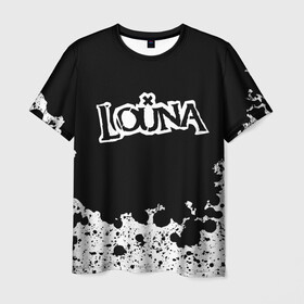 Мужская футболка 3D с принтом  Louna в Петрозаводске, 100% полиэфир | прямой крой, круглый вырез горловины, длина до линии бедер | louna | tracktor bowling | альтернативный метал | альтернативный рок | гранж | лу | луна | ню метал | панк рок | хард рок