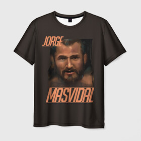 Мужская футболка 3D с принтом Jorge Masvidal в Петрозаводске, 100% полиэфир | прямой крой, круглый вырез горловины, длина до линии бедер | gamebred | jorge masvidal | masvidal | mma | ufc | масвидаль | мма | хорхе масвидаль