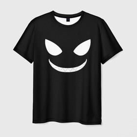 Мужская футболка 3D с принтом Shinra Smile, Fire Force в Петрозаводске, 100% полиэфир | прямой крой, круглый вырез горловины, длина до линии бедер | anime | enen no shouboutai | fire force | pusu pusu | shinra | аниме | пламенная бригада пожарных | шинра кусакабэ