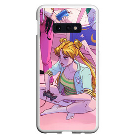 Чехол для Samsung S10E с принтом SAILOR MOON в Петрозаводске, Силикон | Область печати: задняя сторона чехла, без боковых панелей | anime | gaming | japan | manga | sailor moon | аниме | девочка | девушка | игра | лунная призма | манга | сейлор мун | сэйлор мун | япония