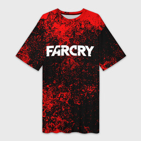 Платье-футболка 3D с принтом FARCRY в Петрозаводске,  |  | far cry | far cry 5 | far cry new dawn | far cry primal | farcry | fc 5 | fc5 | game | new dawn | primal | игры | постапокалипсис | фар край | фар край 5