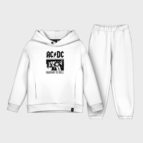 Детский костюм хлопок Oversize с принтом AC DC highway to hell в Петрозаводске,  |  | ac dc | acdc | acdc ас дс | angus | back in black | highway to hell | mckinnon | young | австралийская | ангус янг | ас дс | асдс | блюз | в форме | гитара | группа | крис слэйд | метал | молния | музыка | п | певец | рок | рок н ролл