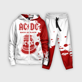 Детский костюм 3D с принтом AC DC Back in Black в Петрозаводске,  |  | ac dc | acdc | acdc ас дс | angus | back in black | highway to hell | mckinnon | young | австралийская | ангус янг | ас дс | асдс | блюз | в форме | гитара | группа | крис слэйд | метал | молния | музыка | п | певец | рок | рок н ролл