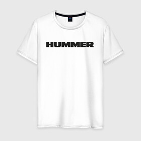 Мужская футболка хлопок с принтом Hammer в Петрозаводске, 100% хлопок | прямой крой, круглый вырез горловины, длина до линии бедер, слегка спущенное плечо. | auto | h1 | h2 | hammer | hmmwv | авто | автомобиль | ам | машина | хамер | хаммер
