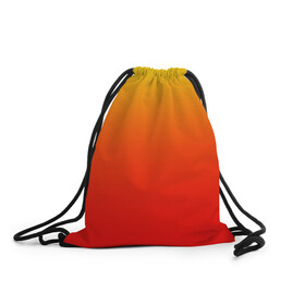 Рюкзак-мешок 3D с принтом Оранж в Петрозаводске, 100% полиэстер | плотность ткани — 200 г/м2, размер — 35 х 45 см; лямки — толстые шнурки, застежка на шнуровке, без карманов и подкладки | orange | желто красный | кислотный | красно желтый | оранж | переход | текстуры | яркий