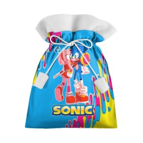 Подарочный 3D мешок с принтом Sonic в Петрозаводске, 100% полиэстер | Размер: 29*39 см | Тематика изображения на принте: game | sega | sonic the hedgehog | sonik | игра | комиксы | мультфильм | соник