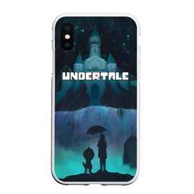 Чехол для iPhone XS Max матовый с принтом UNDERTALE в Петрозаводске, Силикон | Область печати: задняя сторона чехла, без боковых панелей | asriel dreemurr | chara | frisk | gaster blaster | sans | undertale | азриэль дримурр | андертейл | гастер | меттатон | санс | фриск | чара